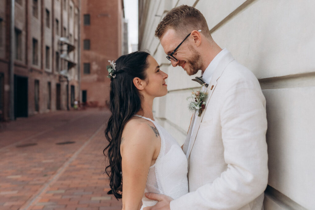 Wedding couple portrait session in Pardubice near Prague